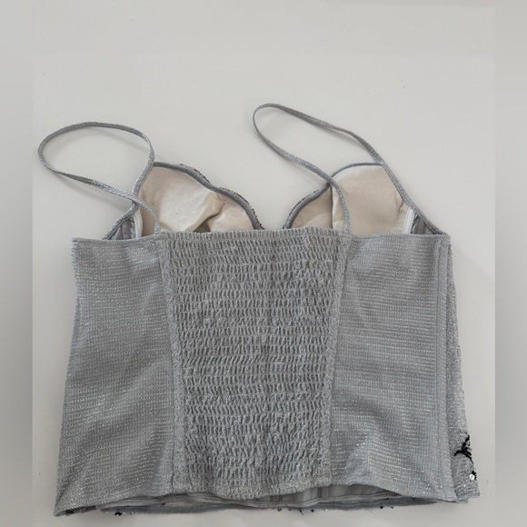 La Perla Vintage Silver and Black Embellished corset - Picture 12 of 13